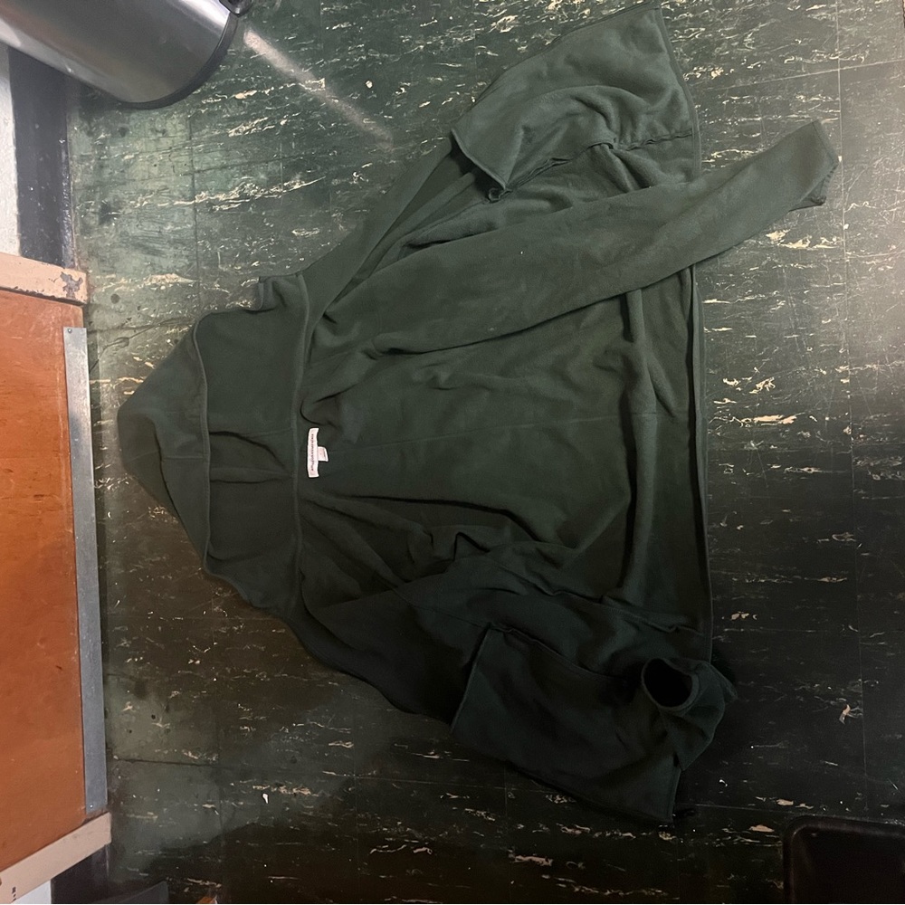 Green Amazon essientials green zip up hoodie
